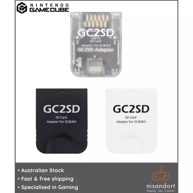 Nintendo Game Cube / Wii SD Card TF card reader GC2SD memory - pick colour