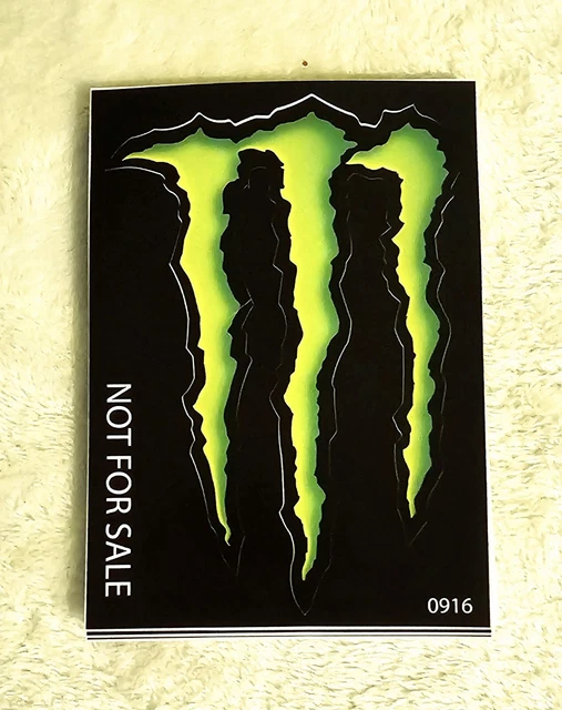 MONSTER ENERGY DRINK Decals Stickers 3 1/2" X 5" 30 Count 5.55 PicClick