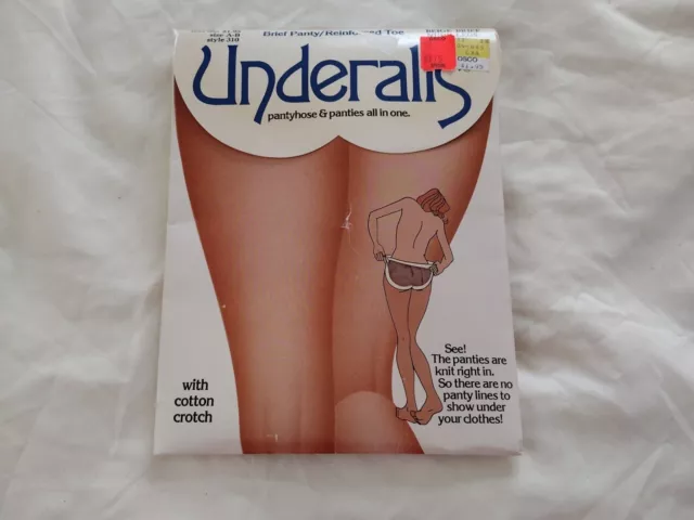 Vintage Pair of Slenderalls, Underalls, Pantyhose & Control Top Panties All  in One, Size A-B, Sandalfoot, Suntan Legs, Beige Panty -  Canada