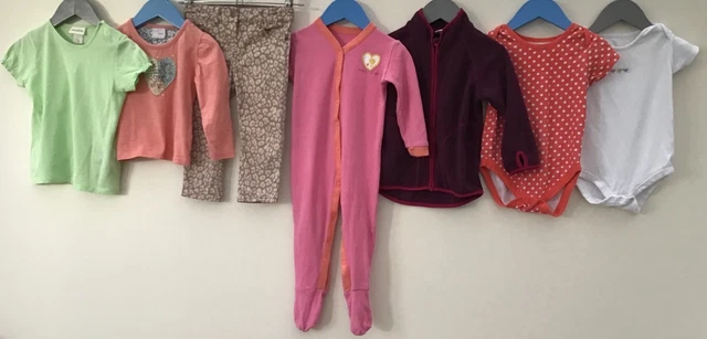 Pacchetto vestiti per bambine 12-18 H&M noce moscata TU F&F Next George