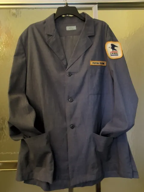 Vintage USPS United States Postal Service Window Clerk smock or jacket.