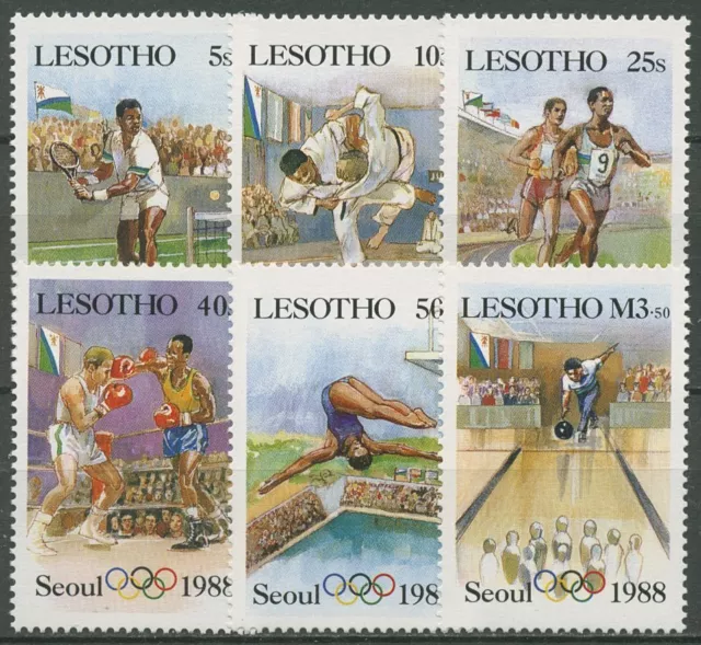 Lesotho 1987 Olympische Spiele Seoul Judo Bowling 659/64 postfrisch