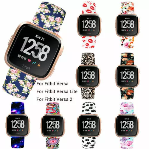 For Fitbit Versa / 2 / Lite Pattern Silicone Strap Band Watch Replacement Sport