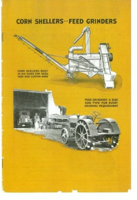 IHC International McCormick-Deering Corn Shellers Feed Grinders Mills Brochure