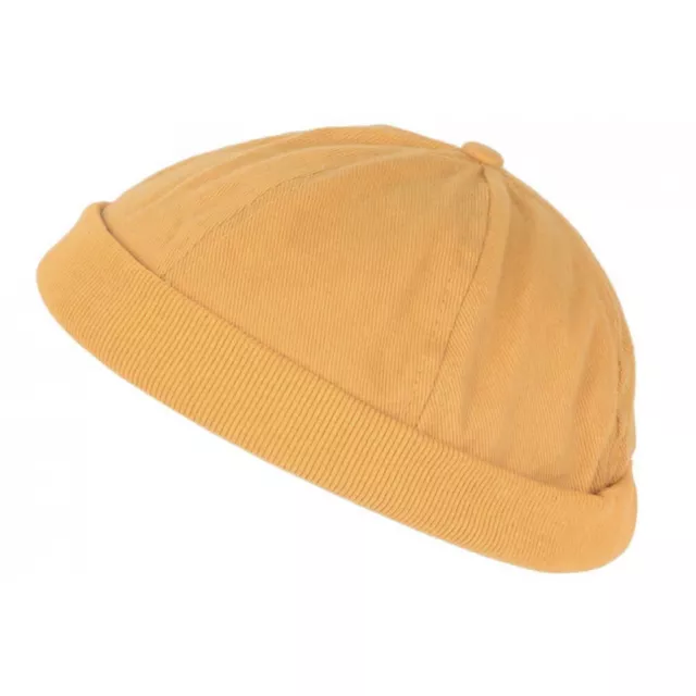 Bonnet Docker Jaune en Coton Homme et Femme Tendance Hodok-Taille unique