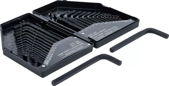 Coffret 30 clés allen six 6 pans mâles métriques et impériales pouces US/GB Pro