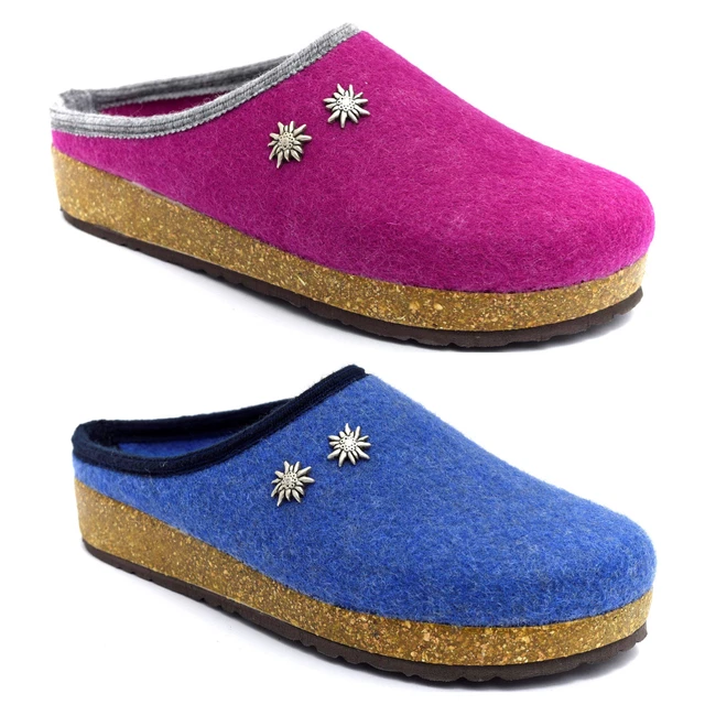 CIABATTE PANTOFOLE DONNA Uomo Bio Alpes Lana cotta Feltro Tirolese Made In Italy EUR 28 00 PicClick IT
