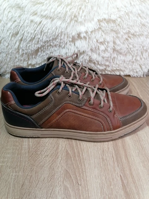 MEMPHIS ONE MENS Shoes Size 11 EU 46 Causal Brown And Blue 15.00 PicClick UK