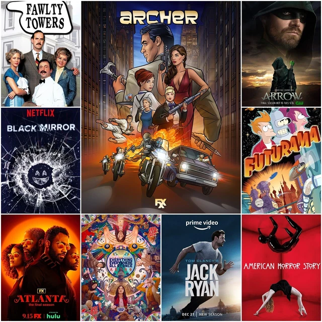 TV Show Posters A4 A5 A3 HD Glossy Prints Classic Game of Thrones Friends Films