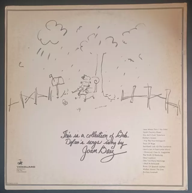 Dj Collection Vanguard Joan Baez Lot [3] Any Day Now Vg / Davids Album Ex 04182