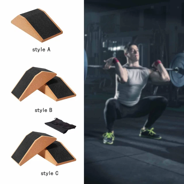 CORK SQUAT WEDGE Block Squat Ramp Trainer for Pilates Weightlifting ...
