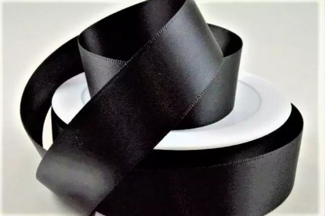 Eichenholz doppelseitiger Satin 10 mm x 25m schwarz