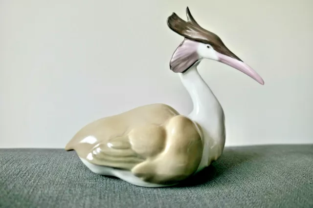 Sujet Oiseau Du Paradis Porcelaine De Saxe Xxeme Polychrome N°11008