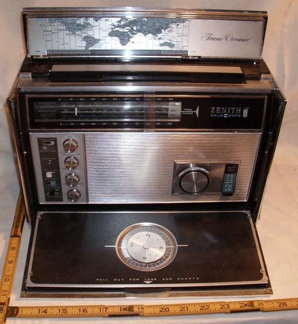 Zenith Trans Oceanic D70000Y Multi Band World Transistor Radio In Black Works Zenith Trans Oceanic D70000Y Multi Band World Transistor Radio In Black Works