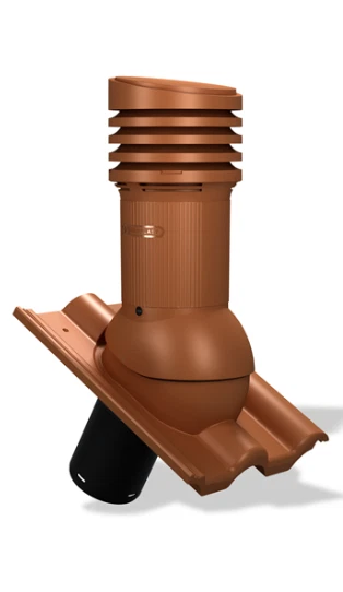 Entlüfterkamin Tile EVO DN125 Für Braas Doppel S, Produktbild-Vorschau 4