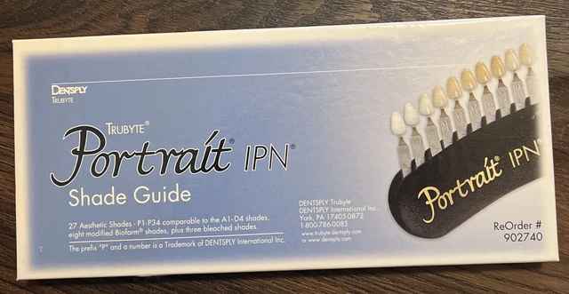 BRAND NEW DENTSPLY 902740 Portrait IPN Shade Guide
