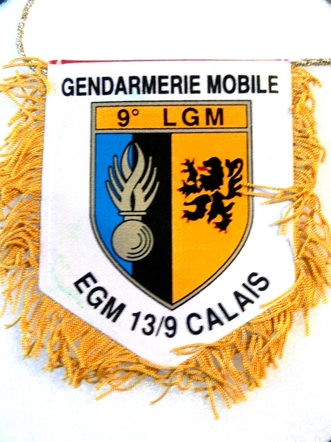 Fanion Original Gendarmerie Mobile EGM 23/2 Mont-de-Marsan - 26x17 Cm