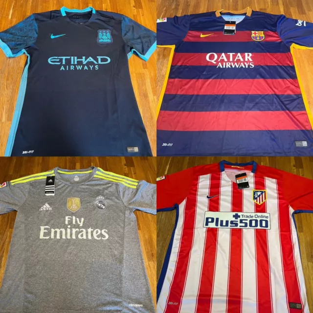 Retro football shirts, & Kids Kits, Man City, Real  Madrid. Barcelona All Sizes