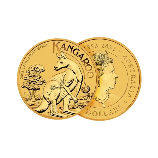 Goldmünze 1/10 oz gold 9999 - Australien Kangaroo 2023