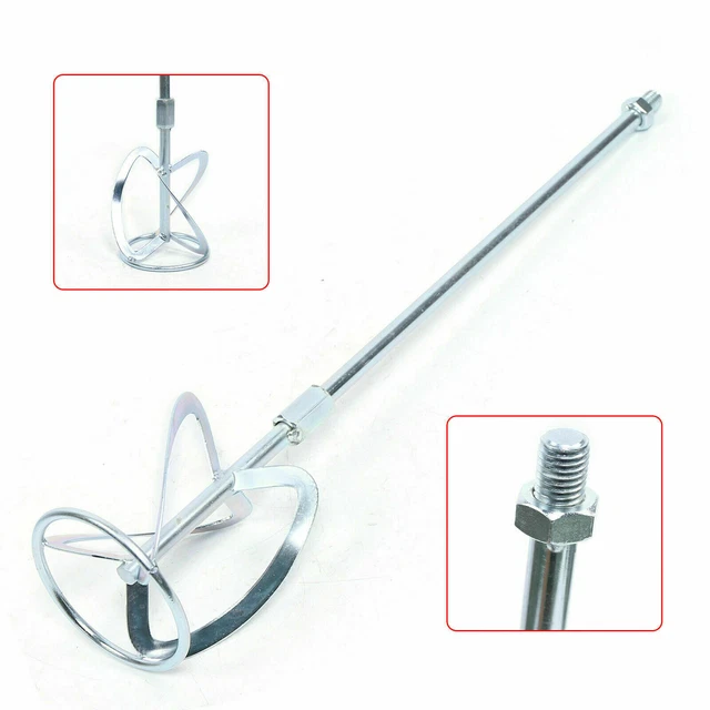 60CM Durable Handheld Concrete Mixer Stirring Rod Tool For Mixing Cement Paint