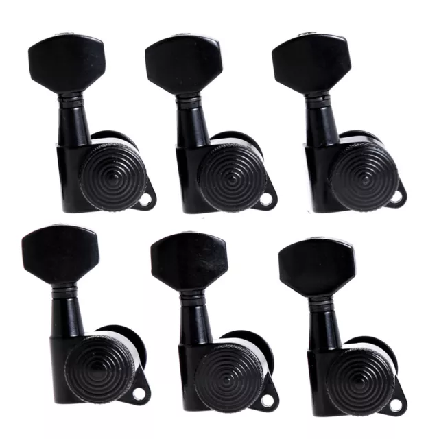 NEW Auto Lock String Guitar Tuning Pegs Machine Heads 15:1  Ratio Black