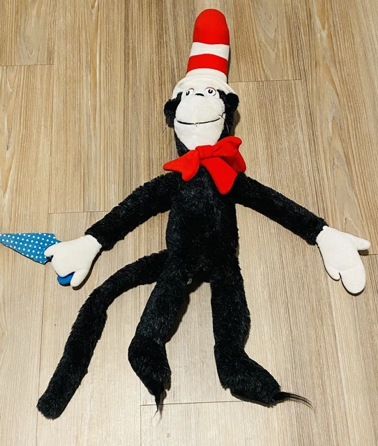Rare 1983 Dr. Seuss Cat in the Hat 26" Plush Stuffed Animal Vintage
