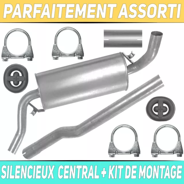 Pot d’échappement central Silencieux pour Audi Coupe B3 B4 1.8 2.0 88-96 Coupé