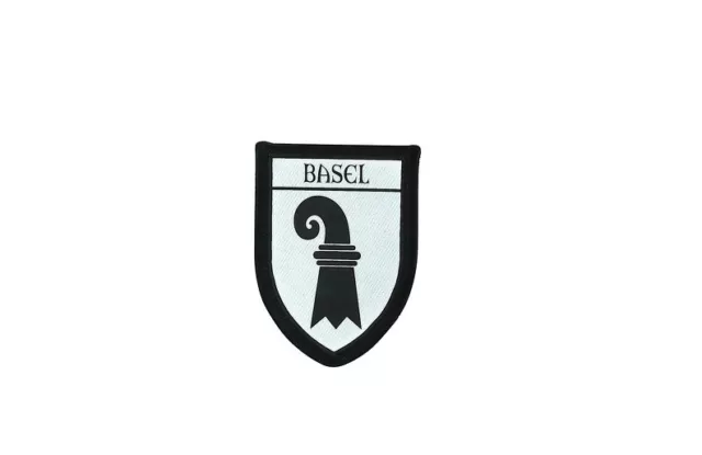 aufnäher gedruckt Aufbügel wappen schild flagge schweiz basel stadt patch