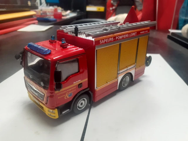 Eligor 1/43 - Renault Midlum 220 Double Cabine FPTL Camiva Alufire3 - Pompiers