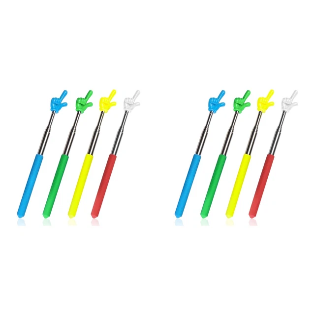 Pointeur Télescopique Pour Enseignant, Bâton De Pointeur Pour Enseignant, Extensible, Multifonction, Pointeur De Doigt Pour Enfants, Lecture, étude, Bâton De Pointeur De Doigt Portable Pour Salle De