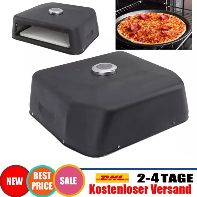 Pizzaofen mit Pizzastein, Pizza Ofen für Garten, Gas Pizza Oven Grillaufsatz