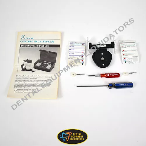 Dental Condylar Positioning System DENAR Centri-Check Articulator Ball Channel 3