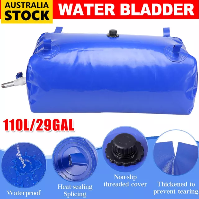 110L/29Gal Camping Water Bladder Foldable Water Storage Tank Fishing Boating OZ