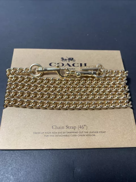 COACH Gold 46 Shoulder Crossbody CURB BAG CHAIN Replacement ACCESSORY STRAP