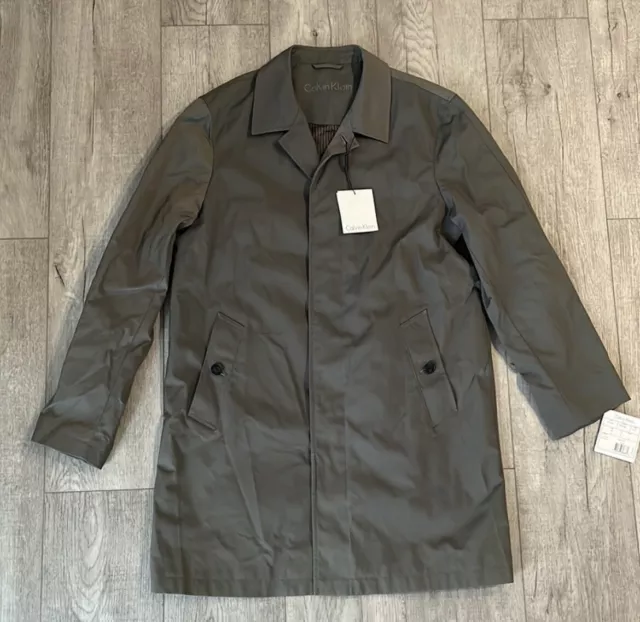 Calvin Klein Rain Trench Coat Size 38R NWT