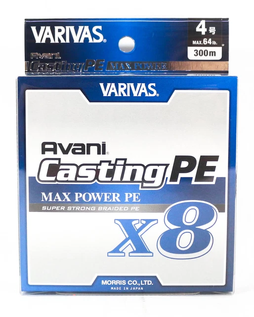 Ligne De Pêche Varivas Avani SMP Casting 200m - PE 5 - 80lb - Fil Gris Marqué Tous Les 25m - Neuf Sous Emballage