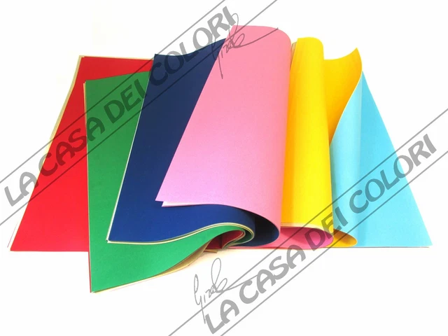 Carta Vellutata Adesiva CWR - 7 Fogli Assortiti Per Lavoretti Creativi