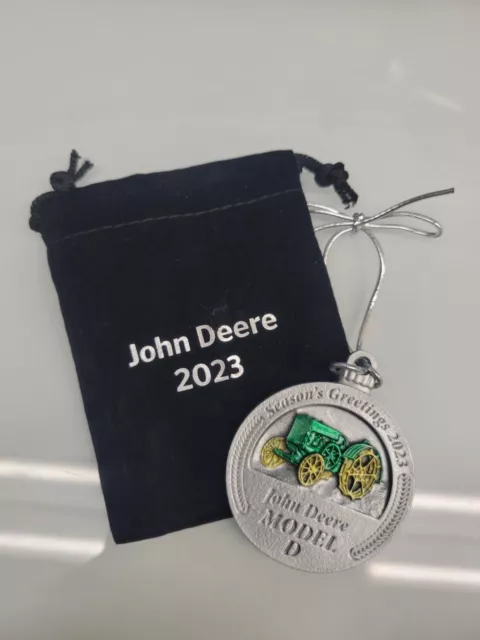 LP85871 John Deere 2023 Pewter Christmas Ornament #28 in Series