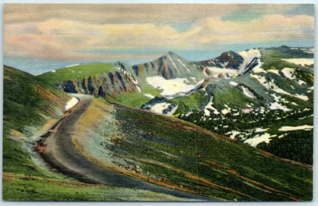 Panorama of a Section of the Trail Ridge Road - Rocky Mountain National Park, CO