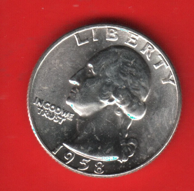 Usa 25 Cents 1958 D  Silver
