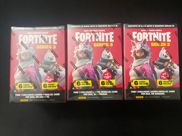 2021 Panini Fortnite Series 3 Trading Card Blaster Box New Sealed Lot Of Three 3