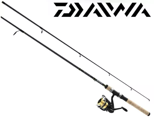 DAIWA D-SHOCK SPINNING Combo 8ft Rod + Reel Spin Kit 2 pc Fishing