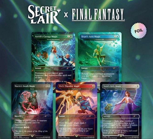 MTG 2025 SECRET Lair X Final Fantasy English Version £141.30 - PicClick UK