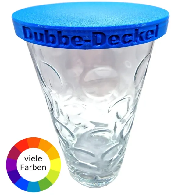 Dubbe-Deckel (Standard) mit Struktureffekt / Dubbe Schorle Abdeckung Glas Pfalz