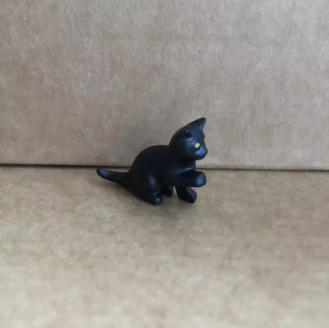 Playmobil gattino nero cucciolo gatto, famiglia animali domestici bambole fattoria ricambi casa 16