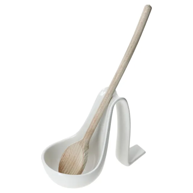 Kochlöffel-Ständer SKED Küchenutensilien-Halter Porzellan weiß Spatel-Ablage
