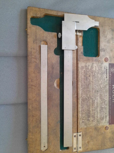Étui En Bois Élégant Pour Pied à Coulisse 300 Mm - Protection Premium Avec Mousse Polyuréthane