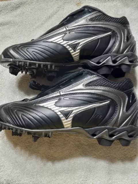 BASEBALL CLEATS BLACK Leather Mizuno Chipper 9 Spike G3 Hybrid Men size 14M New 42.29 PicClick