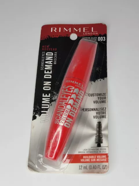 Rimmel London Scandal Eyes Volume On Demand Buildable Volume Mascara #003 ~ New