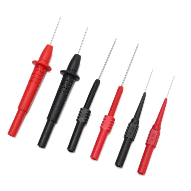 25PCS WITH REPLACEABLE Precision Probes Digital Electrical Testing Clip ...